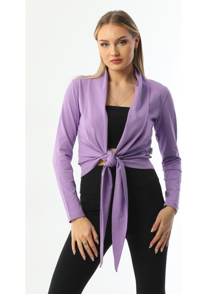 Lila Bağlamalı Kadın Hırka fiyatları