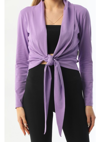 Lila Bağlamalı Kadın Hırka fırsatları