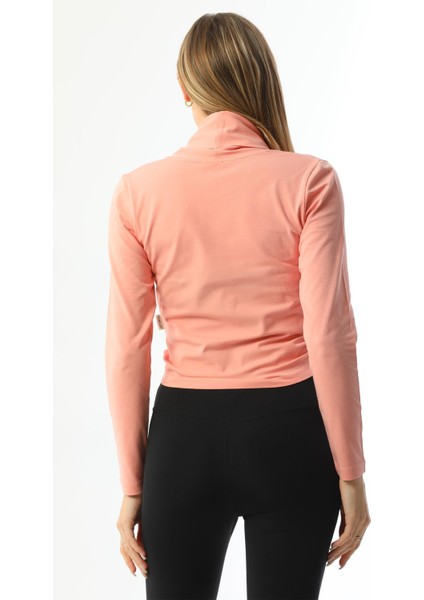 Somon Bağlamalı Kadın Hırka