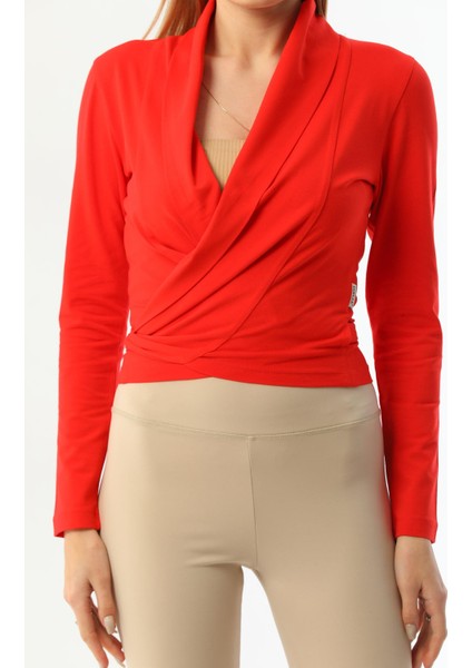 Kırmızı Bağlamalı Kadın Hırka fırsatları