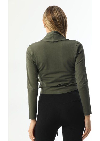 Haki Bağlamalı Kadın Hırka fiyatları