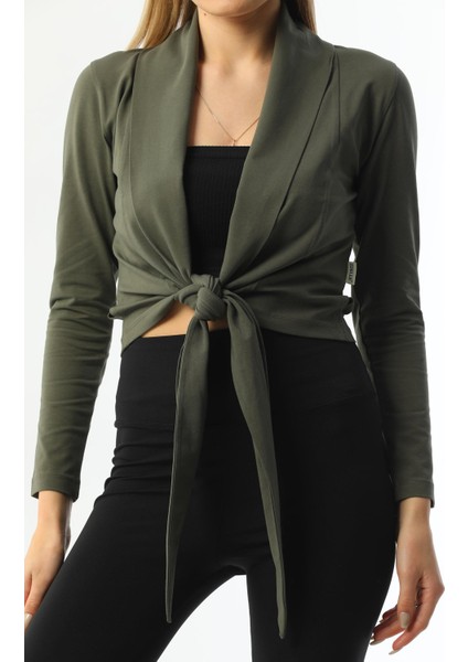 Haki Bağlamalı Kadın Hırka fırsatları