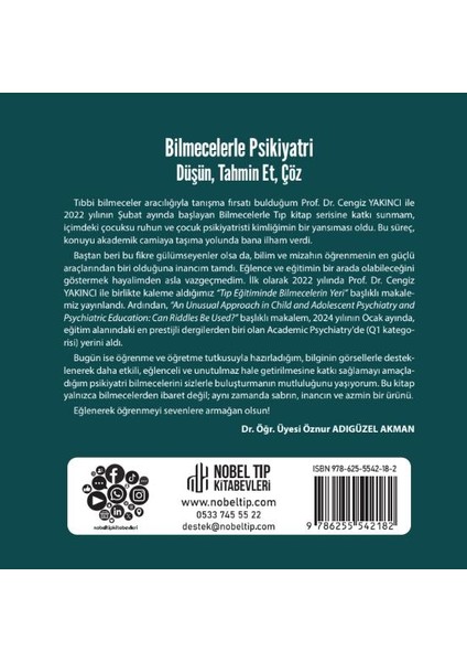 Bilmecelerle Psikiyatri Düşün, Tahmin Et, Çöz fiyatları