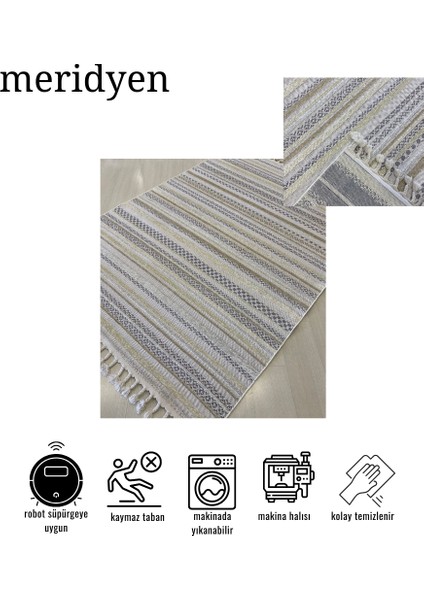 Meridyen 4801 Bej-Beyaz Halı