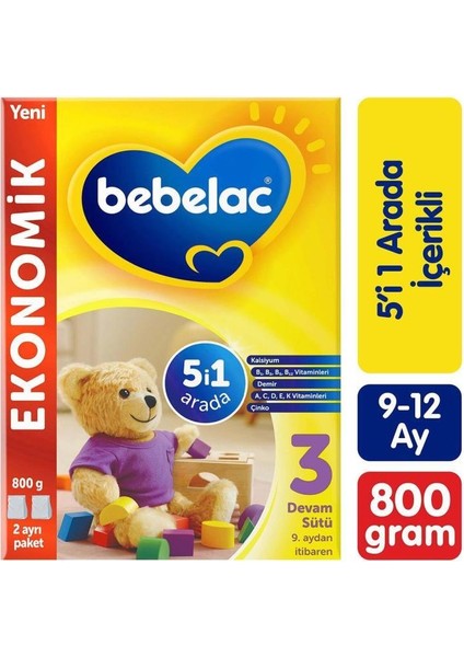 Nessiworld Bebelac Bebek Devam Sütü No3 800 gr