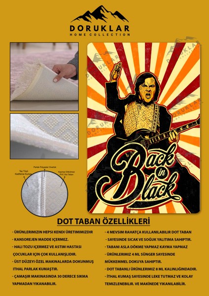 Kaymaz Taban Makinada Yıkanabilir Dijital Baskı Retro Desenli Çocuk Genç Odası Halısı Dot Taban Halı RTR11 fırsatları