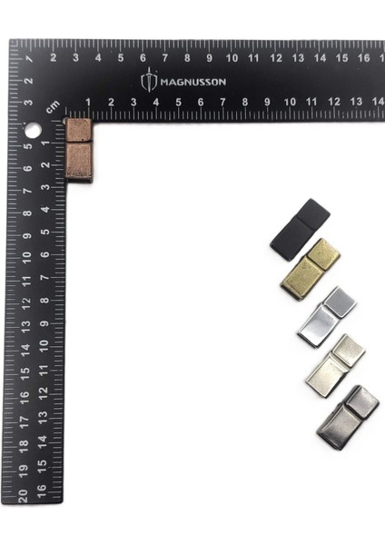5x10 Mm Deri Bileklik Kiliti Mıknatıslı Kilit (20 Adet)
