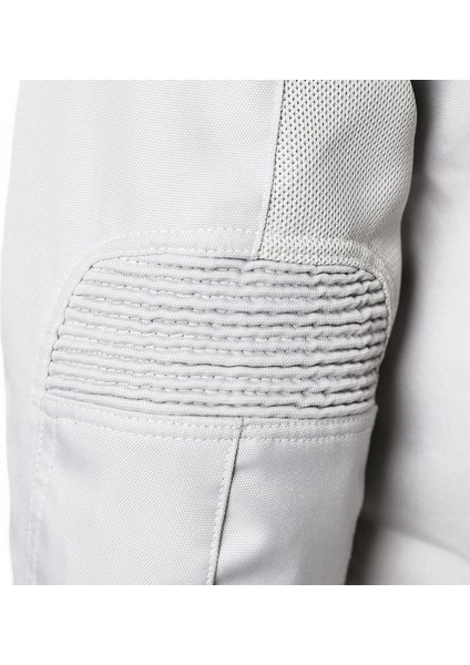 Fıftysıx.7 Creme White Yazlık Fileli Korumalı Motosiklet Montu