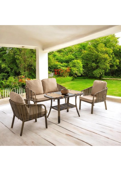 Capri Swing Artemis Ikili Rattan Balkon Bahçe Takımı | Açık Kahve fırsatları