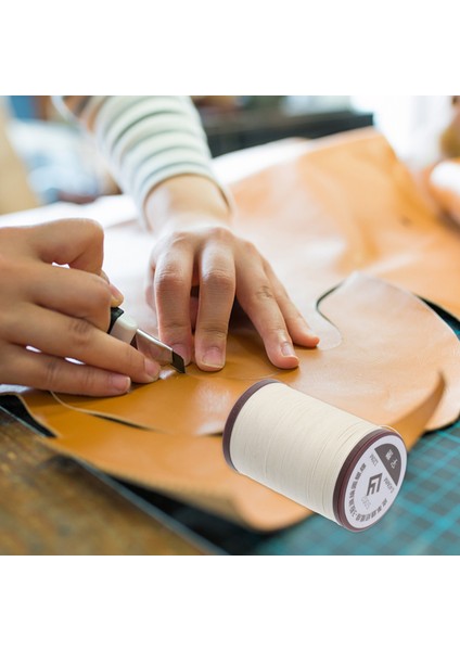 Bej Tarzı Iplik Dikiş Mumlu Balmumu Dikiş Makinesi Kablo Seti Zanaat Iğneleri Polyester Yuvarlak Örgülü El Ciltleme Kitap Dokuma Dize (Yurt Dışından) indirimleri