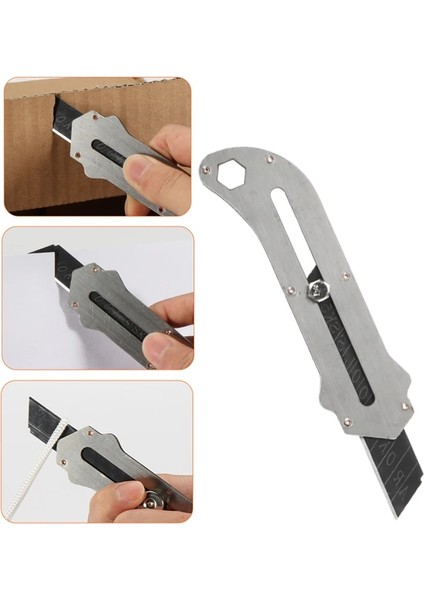 Paslanmaz Çelik Endüstriyel Sınıf Maket Bıçağı Tüm Çelik Duvar Kağıdı Bıçağı Kağıt Kesme Bıçağı Sk5 Bıçak (Yurt Dışından)