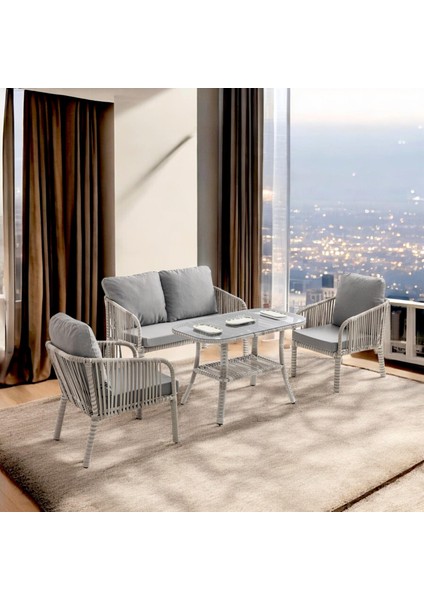 Capri Swing Artemis Ikili Rattan Balkon Bahçe Takımı | Beyaz fiyatları