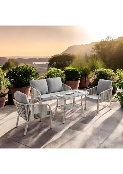 Capri Swing Artemis Ikili Rattan Balkon Bahçe Takımı | Beyaz indirimleri