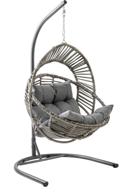 Capri Swing Nobel Tekli Rattan Bahçe Balkon Salıncağı