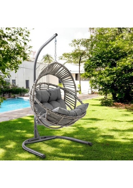 Capri Swing Nobel Tekli Rattan Bahçe Balkon Salıncağı fırsatları