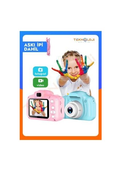 Çocuk Kamerası Dijital Fotoğraf Makinesi Mini 1080P Hd Kamera Hafıza Kart Hediyeli fiyatları