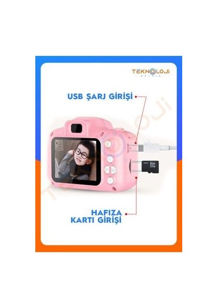 Çocuk Kamerası Dijital Fotoğraf Makinesi Mini 1080P Hd Kamera Hafıza Kart Hediyeli fırsatları