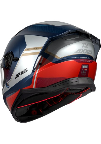 Axxıs Panther Sv Prestıge C7 Matt Blue Full Face Kask