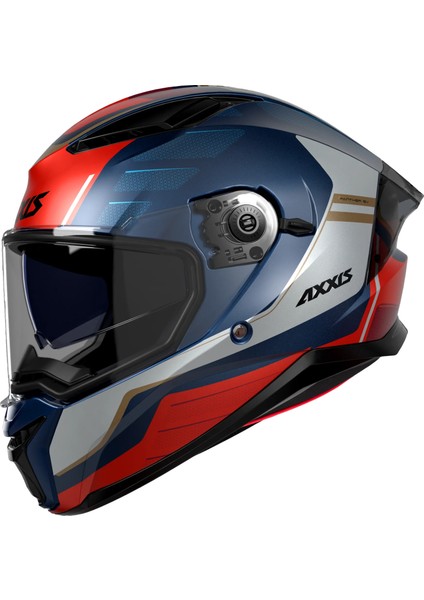 Axxıs Panther Sv Prestıge C7 Matt Blue Full Face Kask