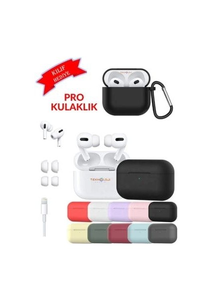 Pro Ios Android Uyumlu Kablosuz Bluetooth Kulaklık Kılıfhediye Yenisürüm Hd Stereo Siri