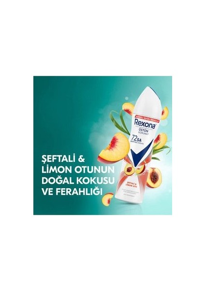 Kadın Sprey Deodorant Seftali&limon Otu Antiperspirant 72SAAT Kesintisiz Üstün Koruma 150MLX3 fırsatları