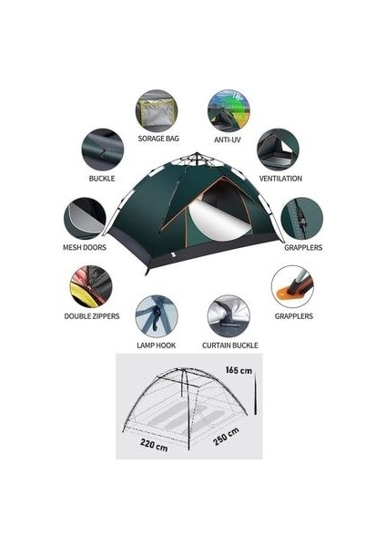 Otomatik 6 Kişilik Çadır Kamp Outdoor Plaj Piknik Çadırı indirimleri
