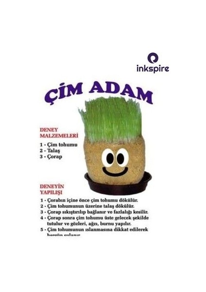 Çim Adam Yapım Seti 1 Paket Ağız Burun Göz Setli Çim Adam Modeli Çim Adam Seti Deney Etkinlik fiyatları