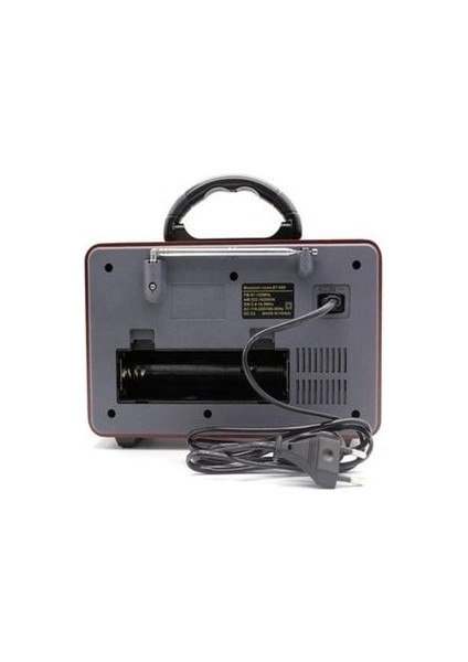 Meier M-110BT Bakır Renk Nostaljik Radyo Ahşap Görünümlü Bluetooth Hoparlör Fm Sd Kart USB Girişi fırsatları