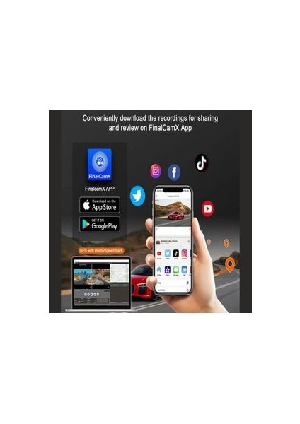 Dvr+Wi?-Fi? 1920/1080P Uyumlu Gece Görüşlü 170º Geniş Açı Algılama Sensör Araç I?çi Kamera Dash Cam