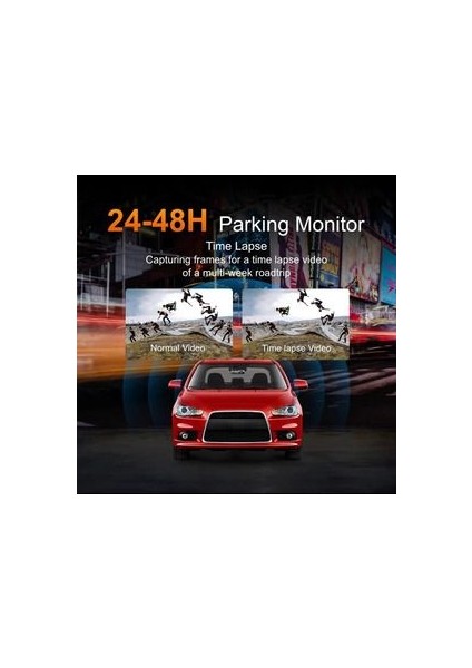 Dvr+Wi?-Fi? 1920/1080P Uyumlu Gece Görüşlü 170º Geniş Açı Algılama Sensör Araç I?çi Kamera Dash Cam