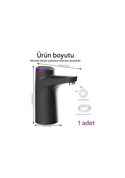 Yeni Nesil Garantili USB ile Şarj Edilebilir Şarjlı Otomatik Damacana Su Pompası Tek Motorlu indirimleri