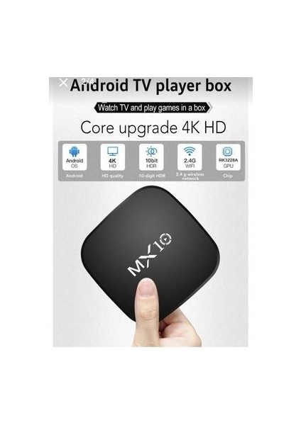 4K Ultra Hd Android Tv Box MX10 Ram:1gb Rom:8gb Android Media Player