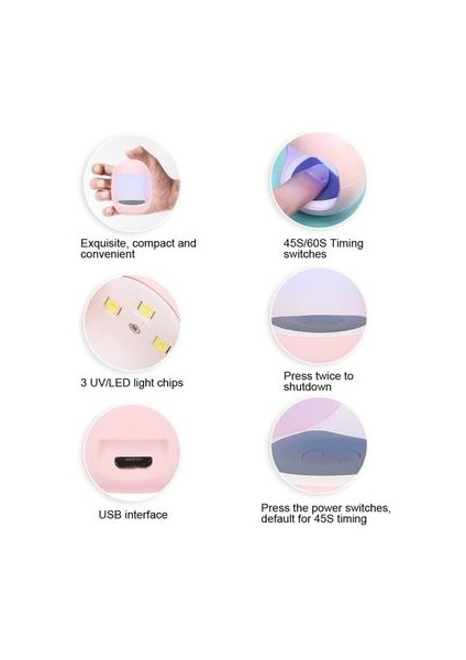 Mini Tırnak Oje Kurutma Makinesi Sun Mini USB Uv LED Tırnak Kurutucu fiyatları