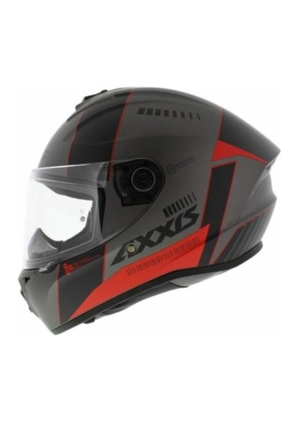 Axxıs Draken S Mp4 C5 Matt Red Full Face Kask