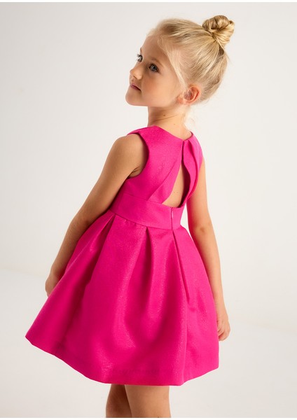 3919 Kız Çocuk Fuşya Elbise modelleri