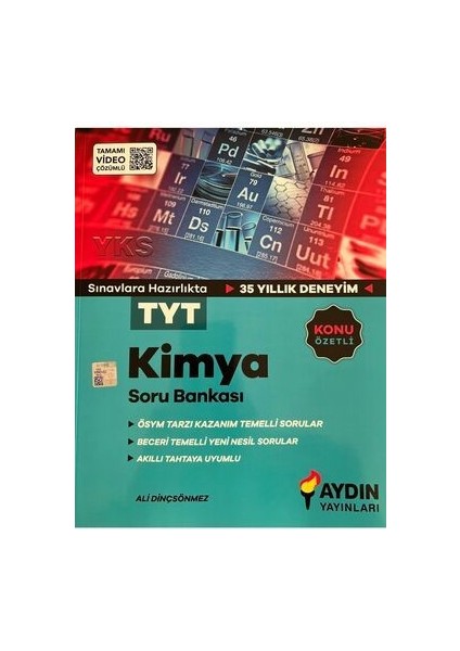 Tyt Aydın Kimya Soru Bankası (2022-2023BASKI) 9786050694581