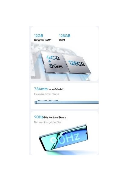 Note 60 12GB Ram (4+8 GB Dinamik Ram) 128 GB Kablolu Kulaklık Hediyeli (Realme Türkiye Grantili) fırsatları