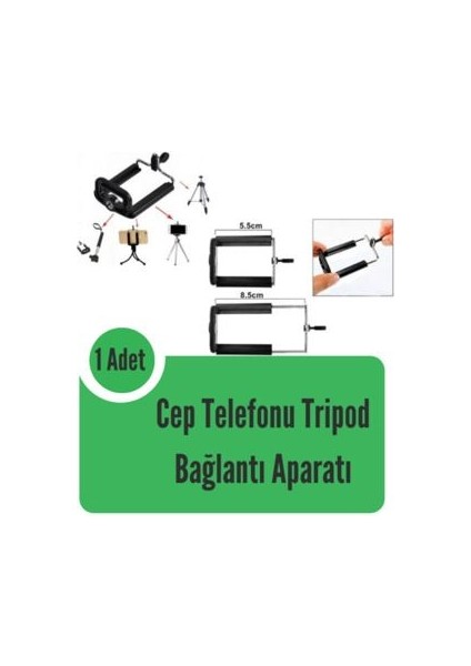 Cep Telefonu Tripod Bağlantı Aparatı