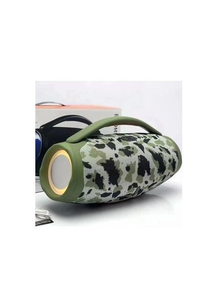 Booms Box3 Bluetooth Speaker Şarjlı LED Işıklı Kablosuz Hoparlör