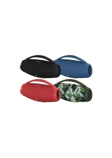 Booms Box3 Bluetooth Speaker Şarjlı LED Işıklı Kablosuz Hoparlör