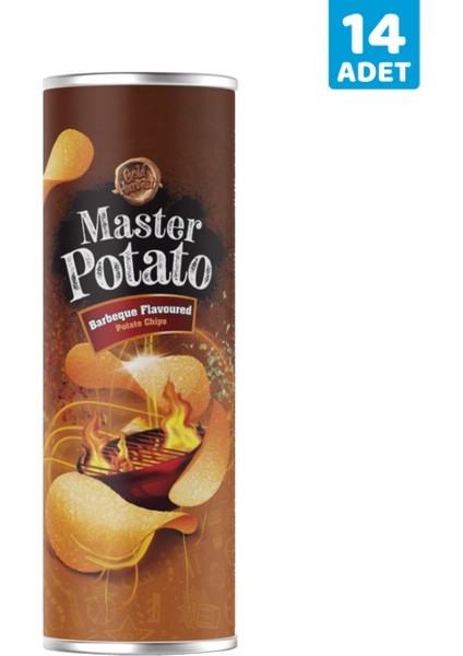 Master Potato Bbq Soslu Cips 160G 14 Adet