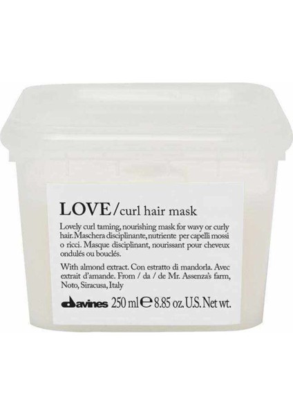 Love Curl Bukle Belirginleştirici Saç Bakım Maskesi 250ml