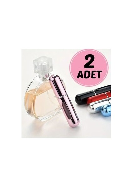 2 Adet Mini Doldurulabilir Parfüm Şişesi ( 2 Adet 5ml Kapasiteli Parfüm Atomizer )