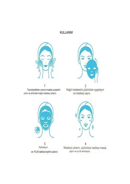 5 Adet Hyradulocid Asit Maske 30 ml Kağıt Yüz Maskesi Yeni Zengin Formüllü modelleri