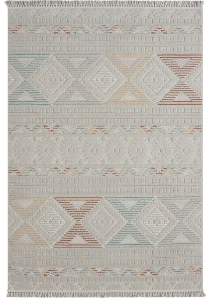 Rubby Koleksiyonu Sisal Dekoratif Halı 1551 Multi Gri