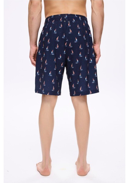 Yelken Desenli Lacivert Erkek Kısa Havuz ve Deniz Şortu 5044 fırsatları
