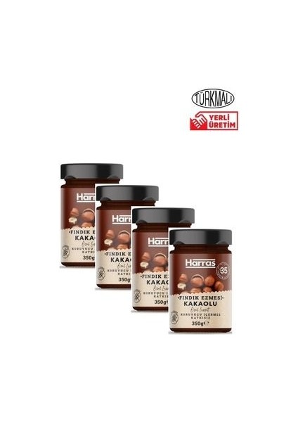 Kakaolu Fındık Ezmesi 350 Grx4 Adet Harras