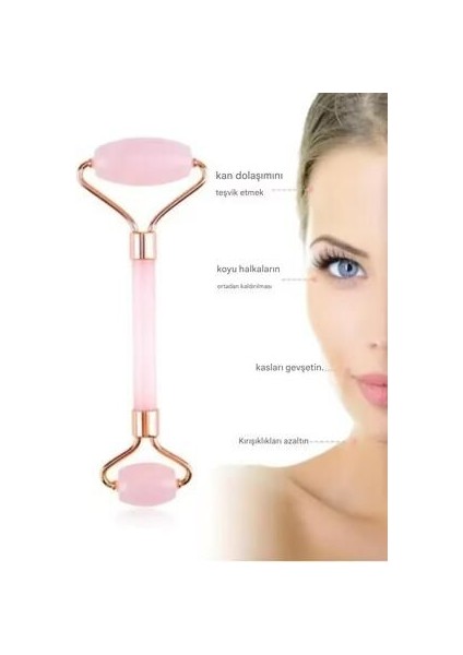 Pembe Yeşim Taşı ve Forever Masaj Yüz Temizleme Bakım Seti %100 Doğal Taş fiyatları