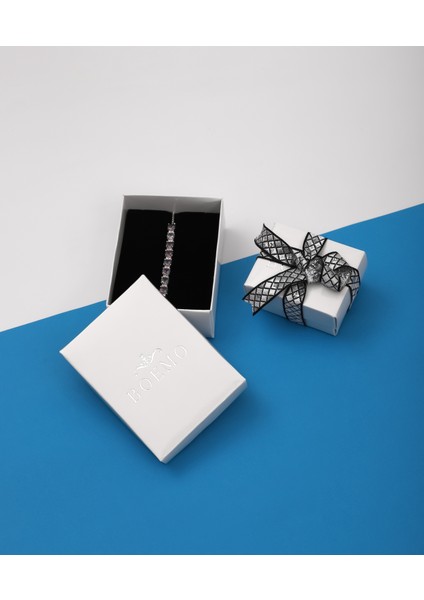 925 Ayar Gümüş Renkli Taşlı Asansör Bileklik fırsatları