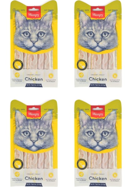 Tavuklu 5X14 gr Sıvı Kedi Ödülü x 4 Adet